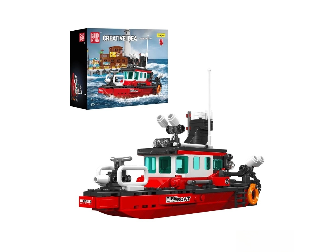 Mould King Barco De Combate A Incêndios 10082