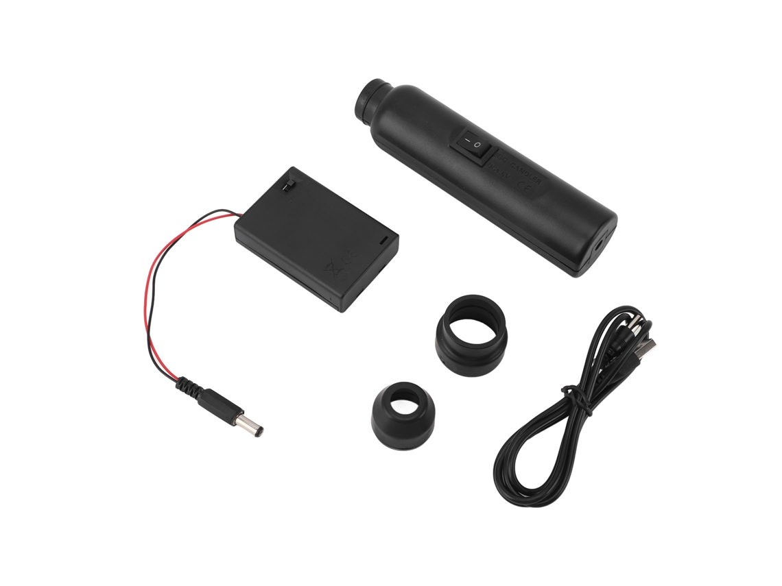 Ovoscópio Profissional Recarregável Via Usb com Luz Fria Suave para Teste de Eclosão de Ovos e CHABERLU