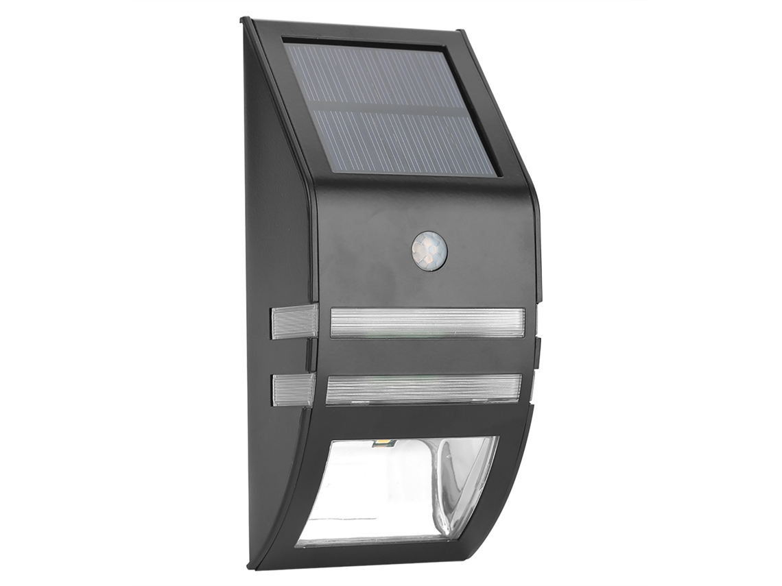 Luz De Parede Solar (sensor De Movimento Pir 2 Led)