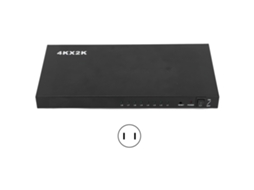 Divisor Hdmi 4k 1x8 Ativo, Distribui Áudio e Vídeo, 1 Entrada 8 Saídas. EOOCOO