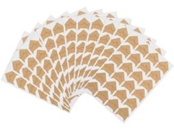 Coladores Automáticos Genéricos Para Fixação De Ângulo Protegidos Em Papel Cáqui Fácil De Usar 12 Folhas De 24