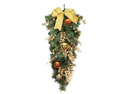 Guirlanda De Natal Decorativa Portátil 65cm Para Lar E Jardim