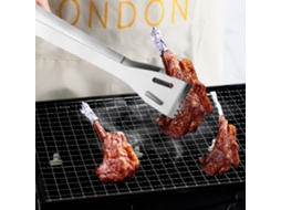 Conjunto Ferramentas Churrasco LAXISCREED Aço Inox Grosso