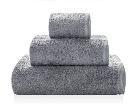 Toalha BEST INTERIOR Sage (Cinzento - Algodão - 70x140 cm)