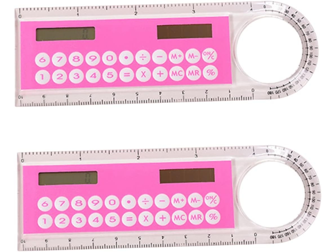 Conjunto De 2 Calculadoras Digitais Básicas Mini Calculadora Para