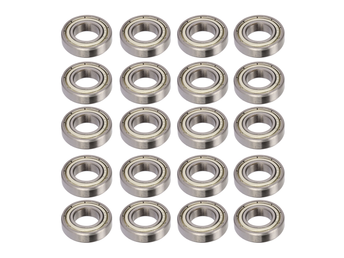 20 Peças Rolamento De Bola De Canal Profundo Com Dois Escudos 6901z 12mm Id 24mm Od 6mm T