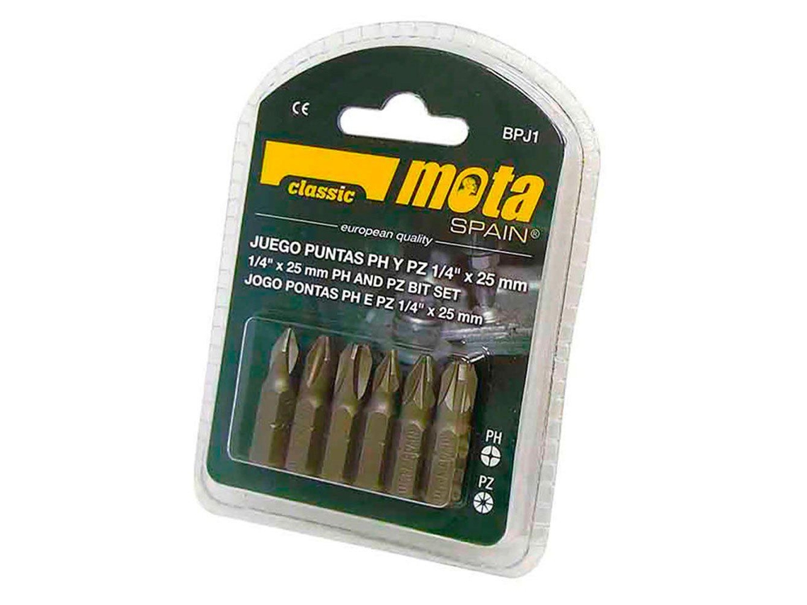 Mota Herramientas Dicas de Ph/Pz Bpj2 50 Mm 6 Unidades