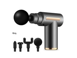 Pistola de Massagem com 99 Níveis para Relaxamento Muscular Profundo, Massagem Corporal e no Pescoço. MDUG (6 Níveis, Cinza)