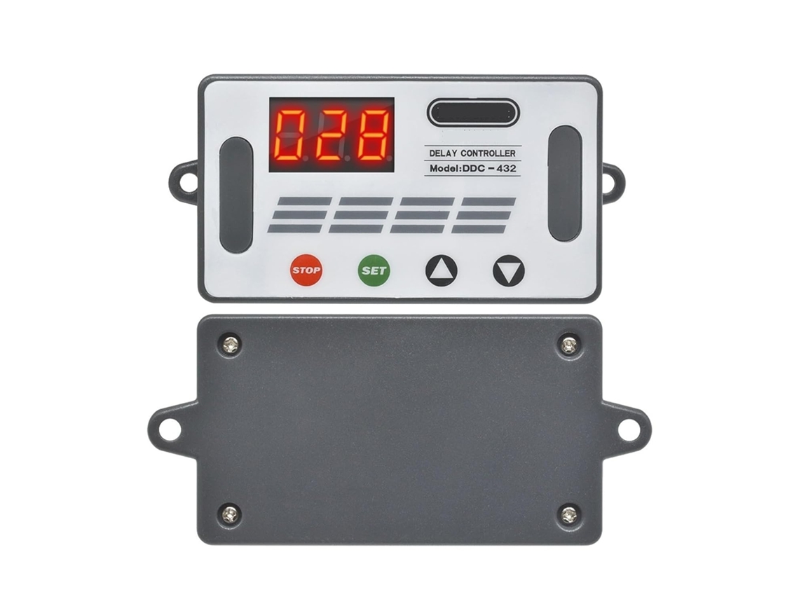Relé De Retardo Tempo Com Led Duplo Dc 5v-30v Disparo Por Nível Alto