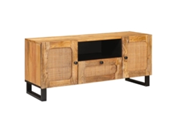Vidaxl Gabinete Para Tv Com Gaveta Com Porta Castanho 105 X 33 X 46 Cm