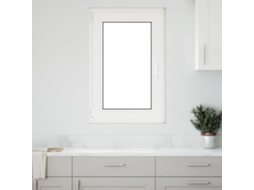Vidaxl Janela De Porão Risor 60 X 90 Cm Pvc E Vidro Branco