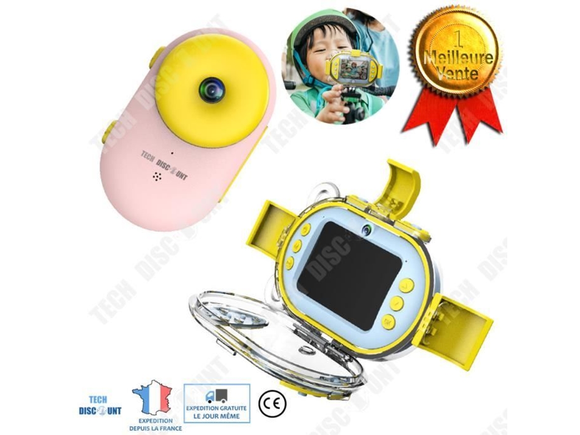 Câmera Digital Infantil Td® Mini Câmera À Prova Dágua 2,4 Polegadas 1080p Recarregável Usb Brilvibera