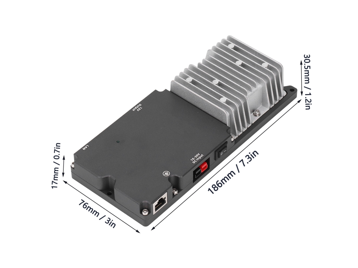 Kit De Injetor Gigabit Ethernet Poe Laxiscreed Para Exteriores, Compatível Com Voltagem De 12v A 56v