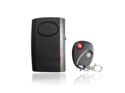 Alarme de vibração sem fio com controle remoto 120db para carro moto porta janela anti roubo S/MARCA
