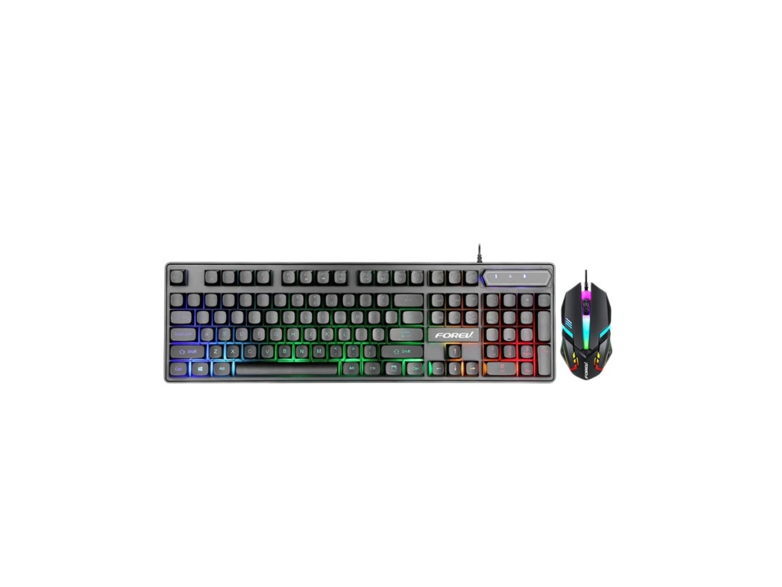 Teclado Gamer ZSANFS Fio Iluminação 104 Teclas Preto | ZSANFS
