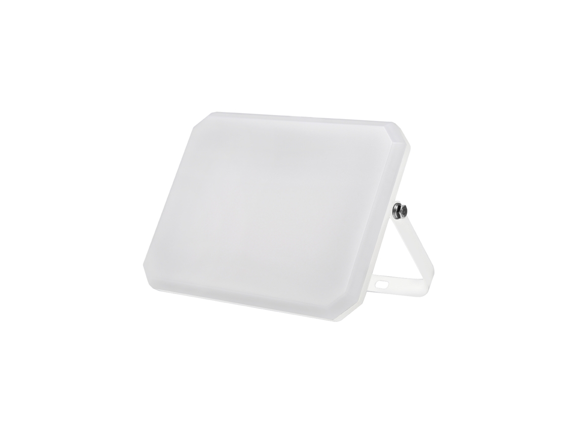 Projetor Led Branco Refletor Externo 230v 30w 4000k Capa Leitosa 3000lm 140x100x25,7 Mm Alcapower