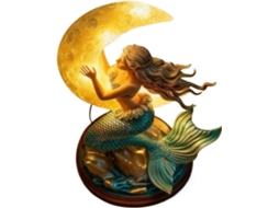 Luminária Noturna De Sereia Decoração Luz Sensível Ao Toque.