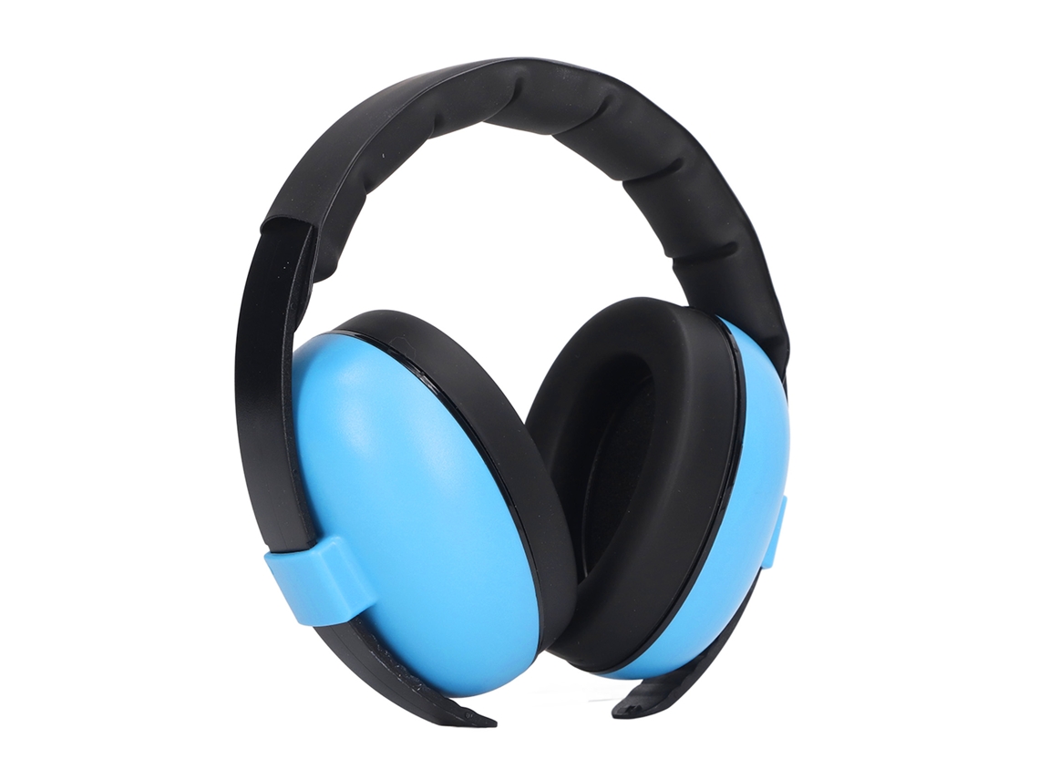 Acolchoamento Auricular Proteção Auditiva Infantil Headphone Azul Abs Esponja S/MARCA