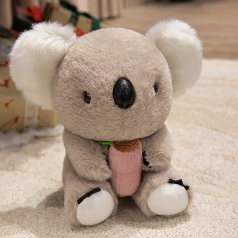 Lindo Brinquedo de Pelúcia de Coala, Animal da Floresta em Desenho Animado MDUG (marrom, 25 Cm)
