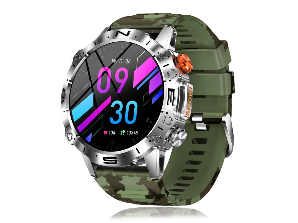 (verde) Smartwatch Masculino Com Pulseira Amoled (compatível Com Atender/fazer Chamadas)