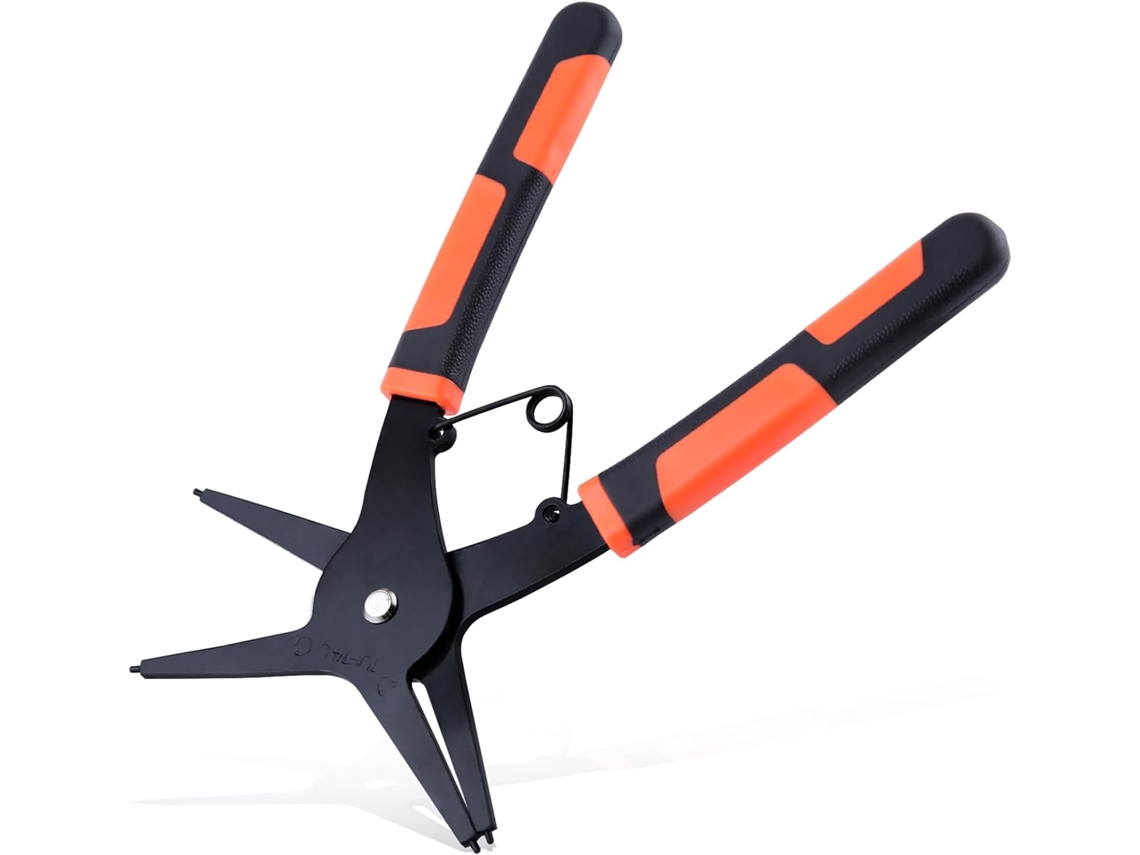 Alicate para Anéis Elásticos AQUAFORGE, 2 em 1, de 10 a 140 mm