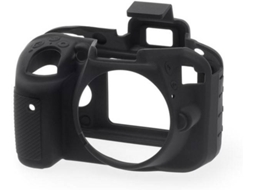 Capa de silicone EASYCOVER Nikon D3300/3400 Preto