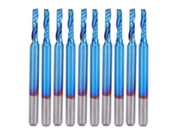 Broca De Fresamento Cnc Spiral De Carbeto Aço Tungstênio 3.175x17mm Para Madeira Acrílico