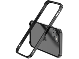 Capa Bumper Dual para iPhone 11 pro max VEANXIN Alumínio Prateado