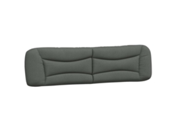 Almofadão de cabeceira VIDAXL tecido cinzento-escuro (200 cm)