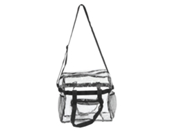 Bolsa Transparente Para Eventos Em Estádios, Bolsa De Ombro Transparente De Pvc À Prova Dágua Aprovada Para Estádios Com Zíper Na Parte Superior, Mat