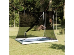 Vidaxl Tenda Interior 2 Pessoa Preto Com Rede