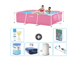 Piscina com Estrutura Retangular 220x150x60 Cm 5 peças S120 INTEX