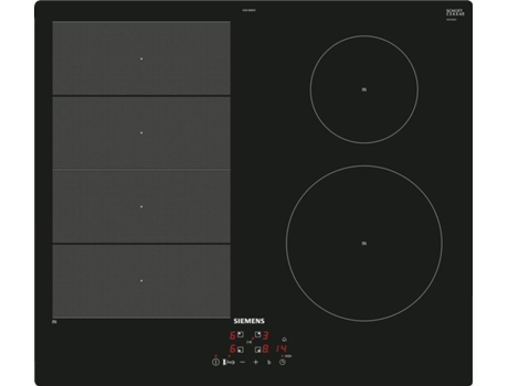 Placa de Indução SIEMENS Flex EX611BEB1E (Elétrica - 59.2 cm - Preto)