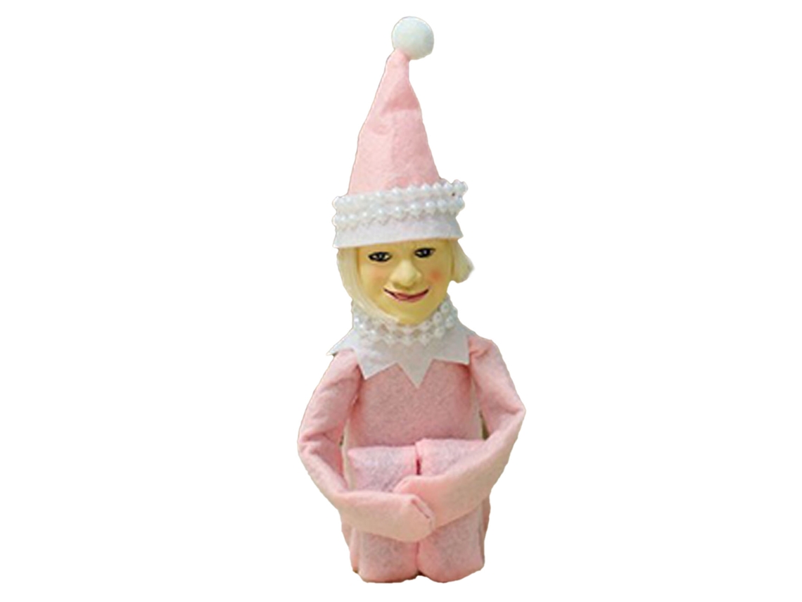 Boneca de Elfo de Pelúcia e Resina para Natal | S/MARCA
