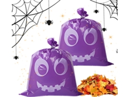 Decorações De Halloween Em Formato Folhas, Recipientes Reutilizáveis