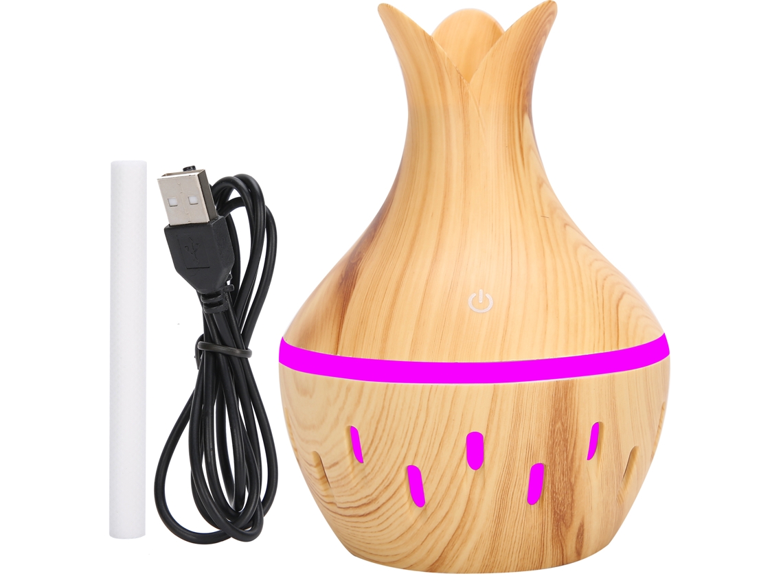 Humidificador De Ar Usb Mini De 300ml Para Escritório E Difusor De Aromaterapia Com Luz Noturna