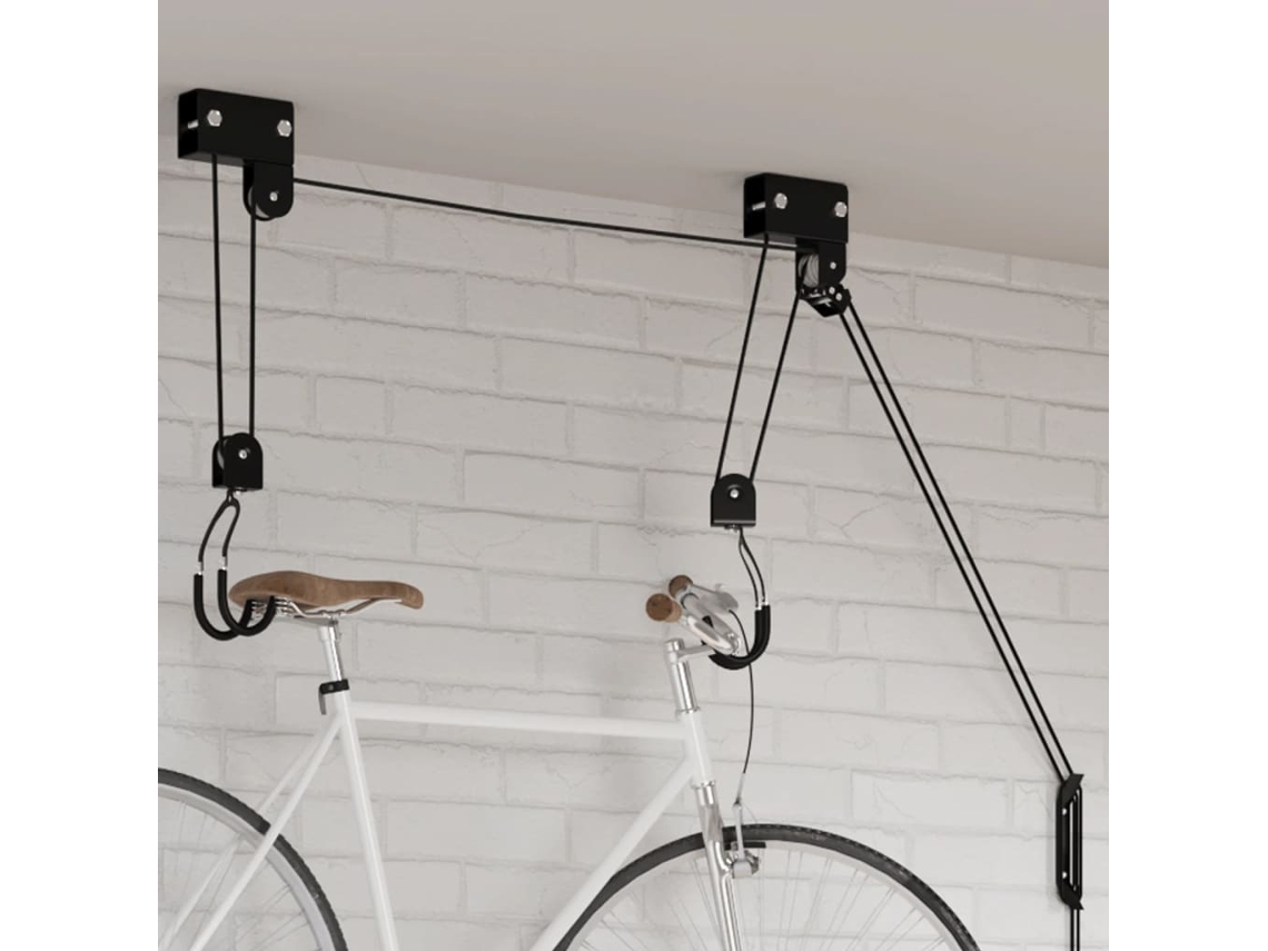 Vidaxl Guincho De Bicicleta Com Suporte De Teto 57 Kg