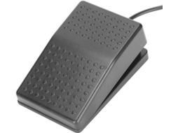Pedal USB programável e personalizado, fácil de usar para configuração de tons de transcrição, preto.