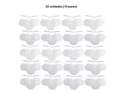 Adesivo de Silicone Ems, Eletrodo Autoadesivo para Ems no Pescoço, Tamanho 6,5*13 Cm MDUG (20 Unidades)