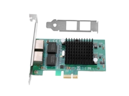 Placa De Rede Ethernet Gigabit De Duas Portas Intel 82575eb Adaptador Pci-e Rj45 Wifi