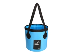 Recipiente de água dobrável de 20 litros para camping, churrasco e piquenique, Slowmoose azul-celeste