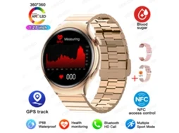 Novo Mini Relógio Inteligente Feminino Amoled Tela Sensível Ao Toque Ip68 Pulseira À Prova Dágua Mdug
