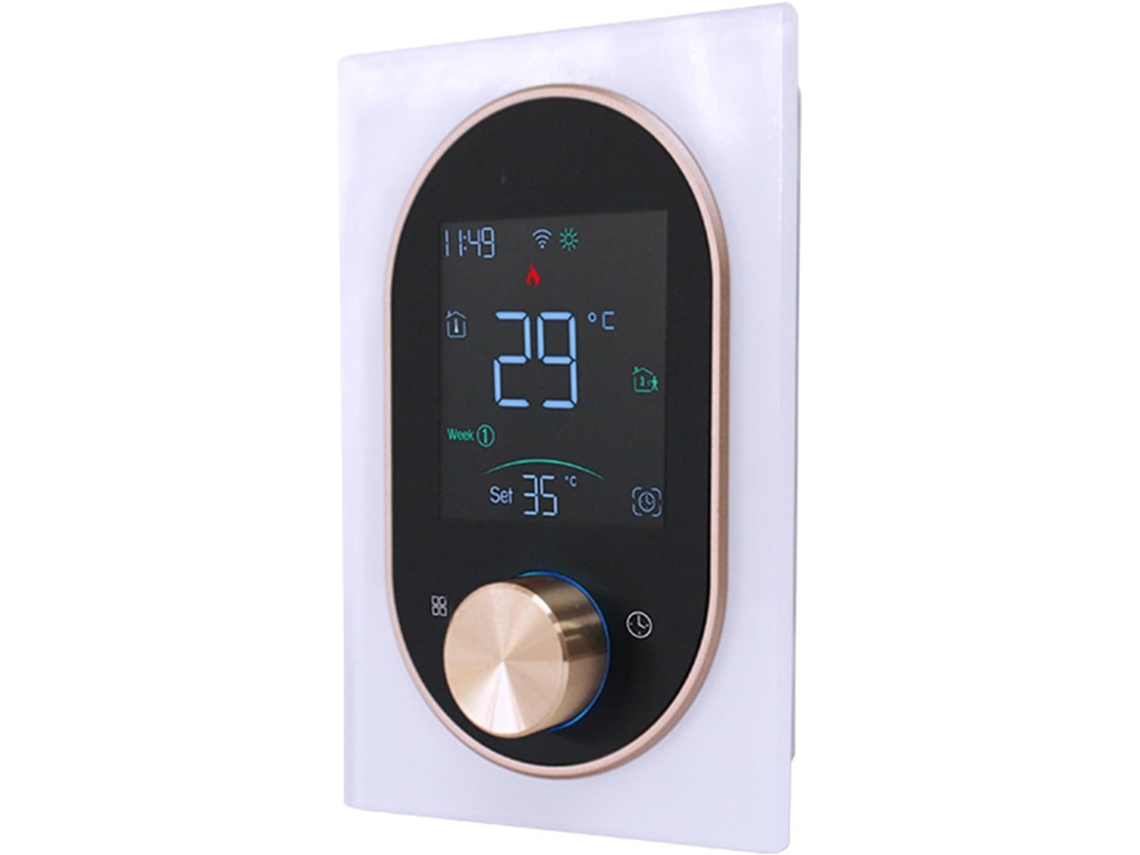 Termostato Wi-Fi para aquecimento elétrico | Controlador de temperatura programável com sensor de tecido