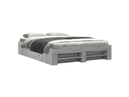 Estrutura de Cama Sonoma Cinzento MAISON EXCLUSIVE (160x200 cm)