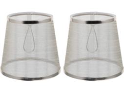 Conjunto de 2 Cúpulas Douradas em Tecido para Lustres e Luminárias de Chão. Toque Macio, Resistentes e Elegantes. SFUSHOS