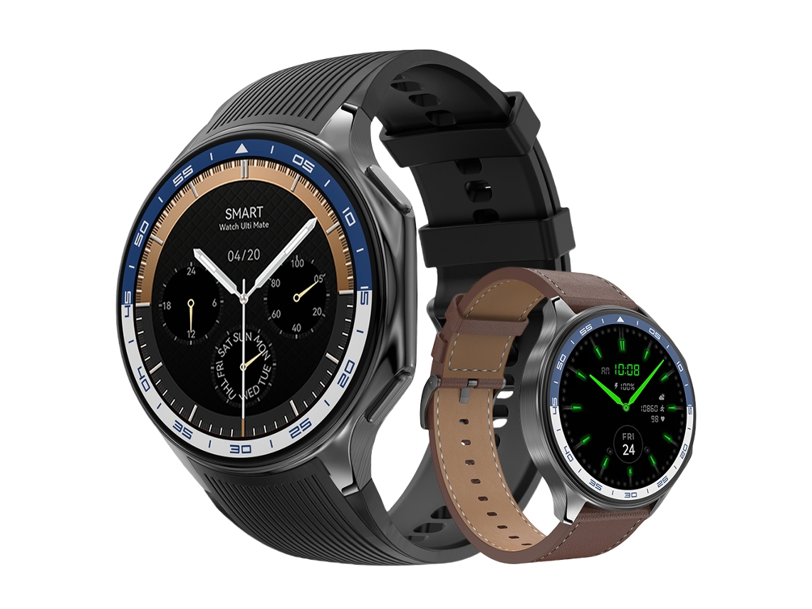(preto) Smartwatch, Tela Amoled De 1,43 Polegadas, 4 Gb De Armazenamento, Assistente De Voz