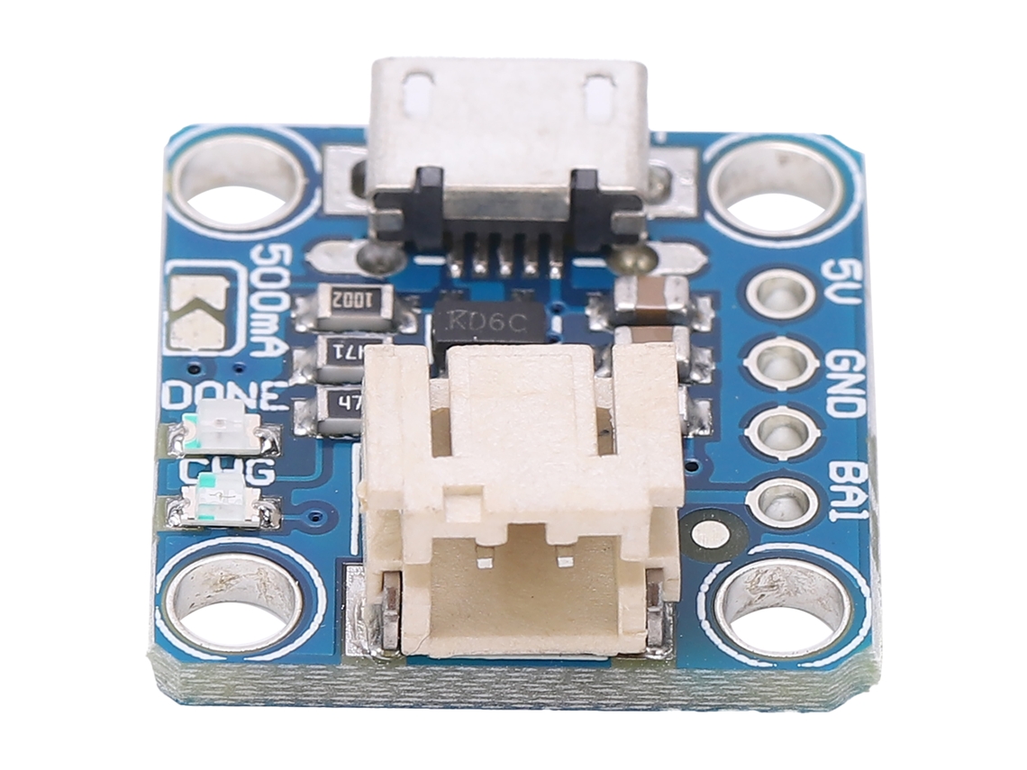 Módulo De Carregamento Com Interface Micro B E Pino Para Baterias Lipoly/liion, Entrada 5v