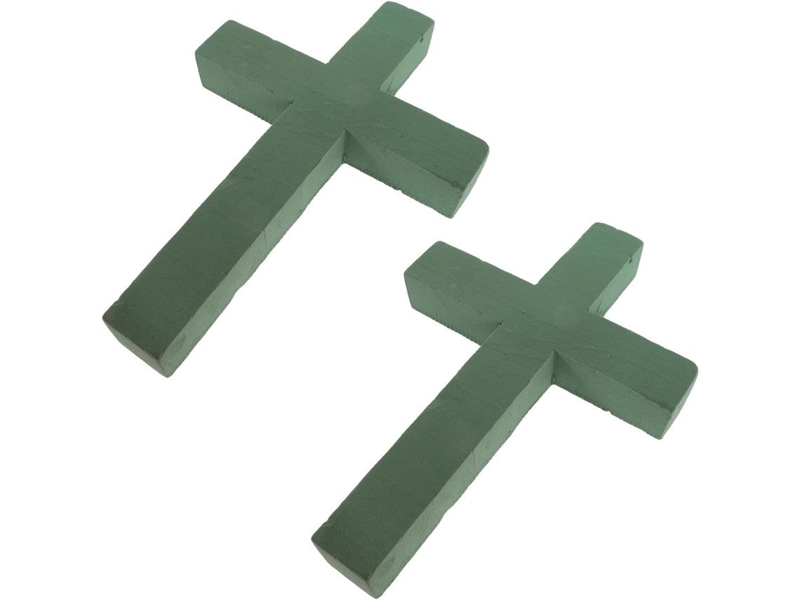 Conjunto 2 Blocos Decoração Verde, Base Para Arranjos Fl