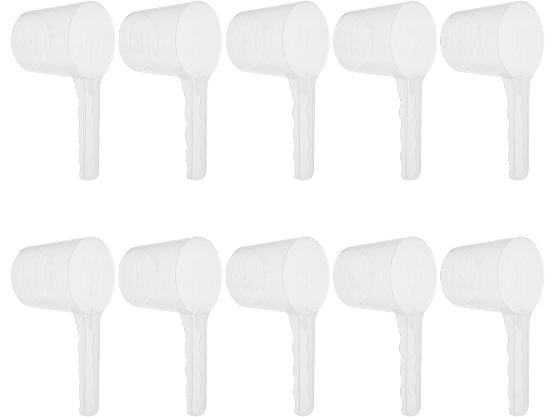 Conjunto De 10 Colheres Medidoras Plástico 100ml 3, 4oz
