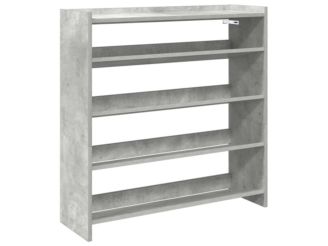 Shoe Rack, Shoe Racks Vidaxl Cinzeto Madeira Processada (n/a)